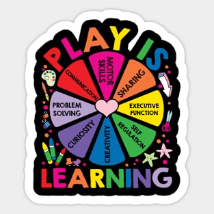 Play is Learning Sticker